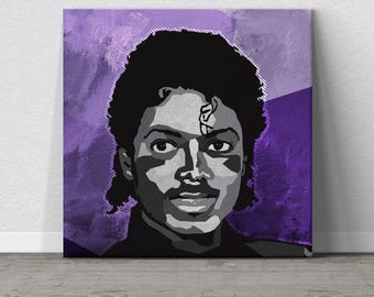 Michael Jackson, King of Pop, Music, Pop Art, Affordable Wall Art, Colorful Wall Art, Purple Wall Art, WPAP, Gift