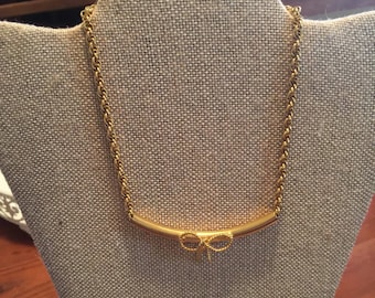 Vintage Gold Choker with Bow