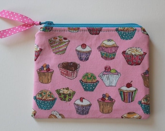 Small Zipper Pouch Purse Cupcakes