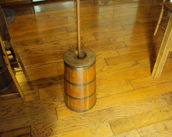 Butter Churn, Antique Butter Churn, Wood Butter Churn, Vintage Churn, Wood Churn, Primitive Butter Churn, Farmhouse Antiques, Primitive