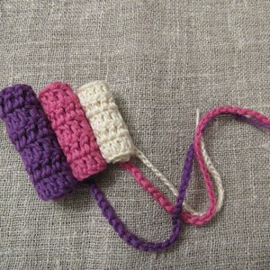 Set of 12 Reusable Tampons Eco friendly Reusable Crocheted Tampons set crochet tampons Eco Friendly organic Washable Reusable Tampons set