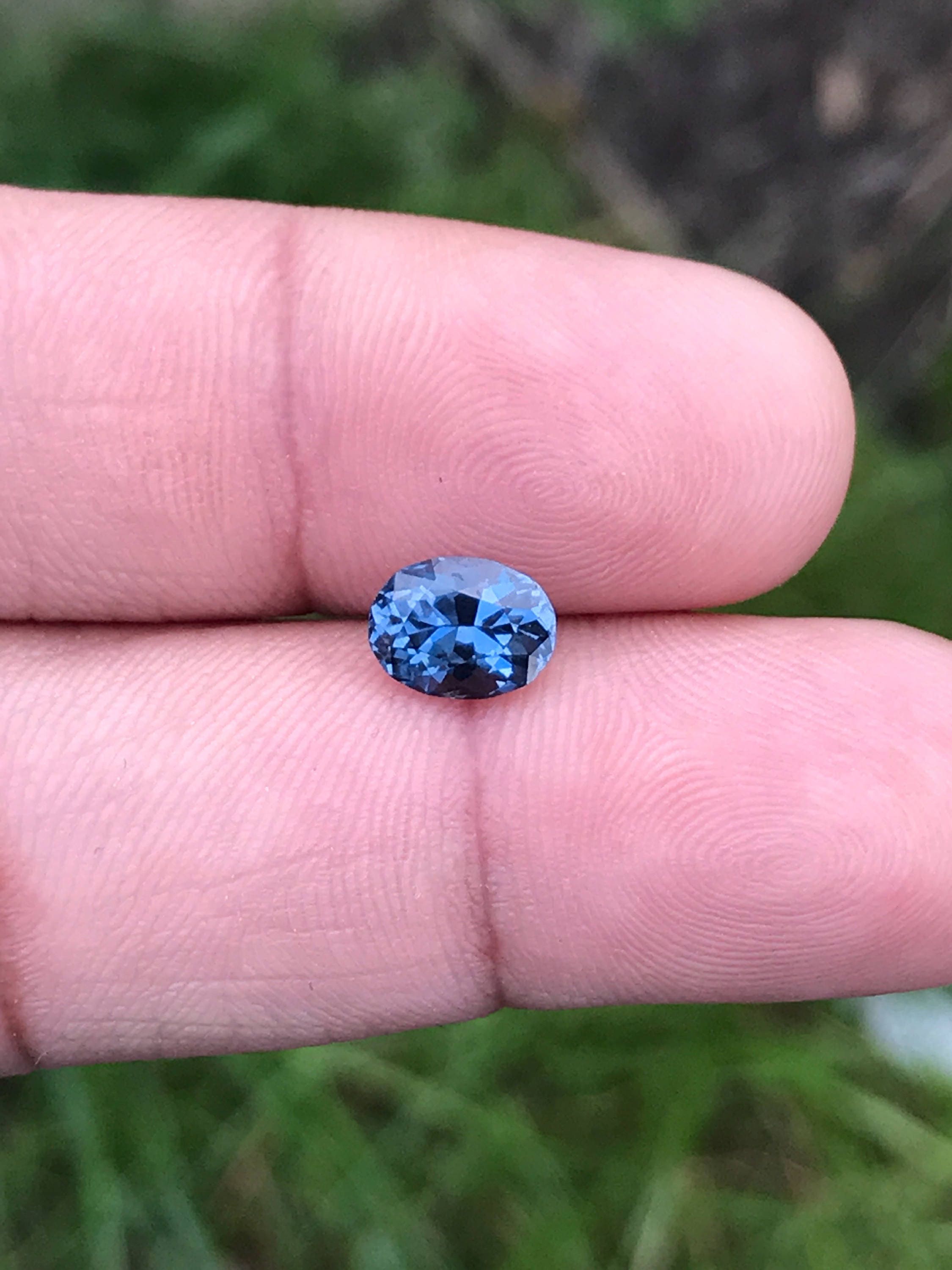ceylon blue spinel oval cut 8 48 mm 1 80ct ceylon blue spinel oval cut 8 48 mm 1 80ct