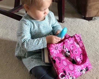 TODDLER TOTE. CUSTOM! Toddler Purse. Small Tote. Child's Tote. Small Purse. Unique Child's Gift! Travel Tote. Child's Purse. Unique Gift