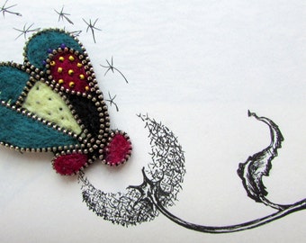 Zipper pin Zipper Brooch heart zipper Pins zipper jewelry zipper brooch zipper felting pin zipper metal pin zipper heart brooch pin heart