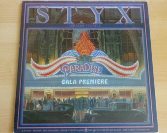 STYX Paradise Theater Vinyl Record LP SP-3719 A&M Records 1980