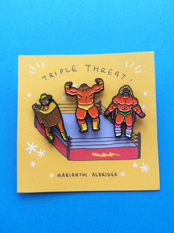 Triple Threat Pack of 3 x Wrestling Pins