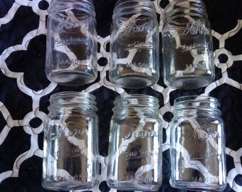 Vintage Kerr "self sealing" Mason jars