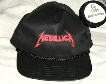 Original Vintage Metallica Chapeau - Casquette Tour Rare, au début, de la Justice pour tous, cadavres d’animaux