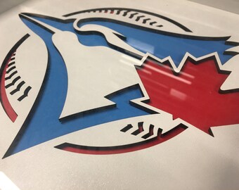 Toronto Blue Jays | 3D Stencil Art | Shadow Box
