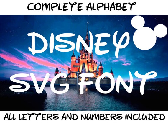 Disney Font SVG Walt Disney Font SVG Disney World Font SVG