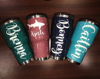 GLITTER DIPPED YETI cup, Glitter Yeti, glitter dipped tumbler, 30oz glitter dipped yeti *choice of colors*, personalized glitter cup
