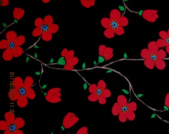 FLOWER FABRIC FLORENTINA by Valori Wells for Free Spirit Fabric - 1 Yard - F13