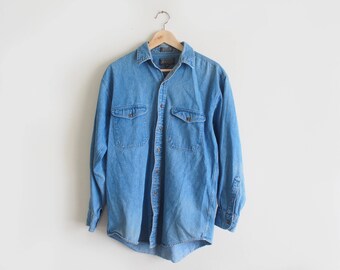 vintage denim button up