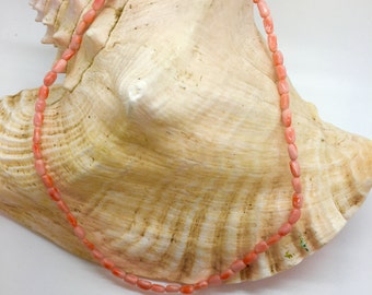 Genuine 1st choice salmon coral necklace