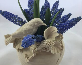 Bisque Spring Sculpture/Vase