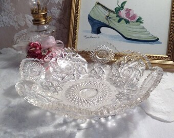 Sparkling Glass Bowl Mid 1940