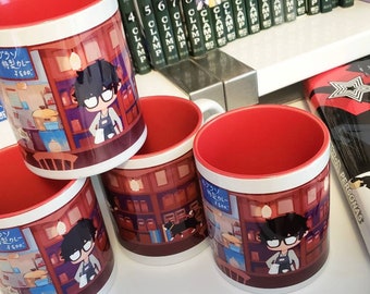 Persona 5 Cafe Leblanc 11oz Coffee Mug Cup Anime Joker Akira Morgana Game