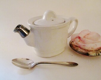 Hall Stakups Tea Pot, Tea for One, Mid Century Modern Teapot, Hall Small Teapot, Restaurant Ware Individual Tea Pot