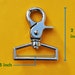 FREE SHIPPING--Heavy Duty High Quality 10 of 1.5 inch Inside Loop End Large Silver/Nickel Swivel Clasps Hooks