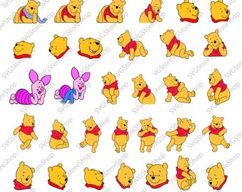 Download Cricut Cut out Baby Winnie the Pooh Set with Title