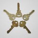Antique Keys, Key Collection, Thick Flat Keys, Fancy Embossed Keys, Ornate Keys, Padlock Key, Door Keys, Jewelry Supply, Steampunk Supply B7