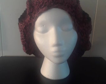 Red and Pink Slouchy Tam
