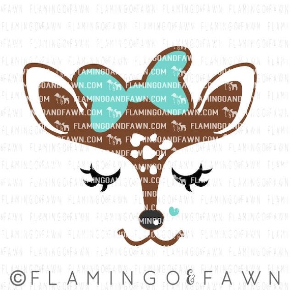 fawn face svg fawn svg deer svg wild animal svg files fawn