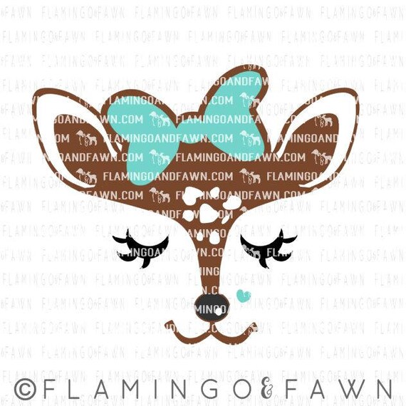 fawn face svg fawn svg deer svg wild animal svg files fawn