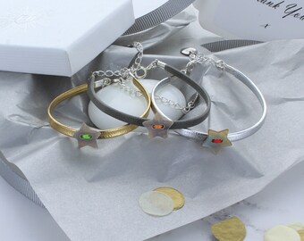 Star Leather Bracelet