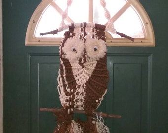 Owl wall hanging