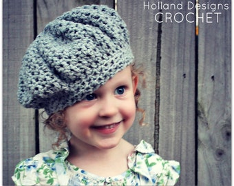 Download Now - CROCHET PATTERN Evie Cap - Sizes Baby to Adult - Pattern PDF