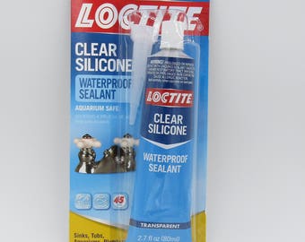 LOCTITE Clear Silicone Waterproof AQUARIUM SAFE Sealant! 2.7 fl. oz.