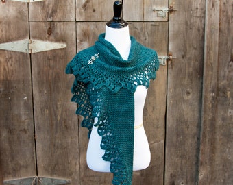 Crochet shawl pattern- Topelt Shawl crochet pattern, scarf