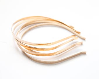 Gold Metal Headbands 6mm WHOLESALE