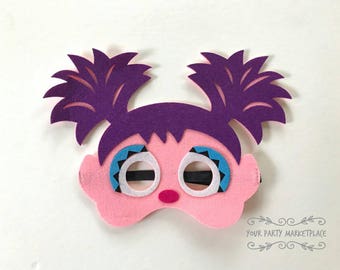 Abby Party Masks, Abby Birthday Party, Abby Party Decorations, Abby Party Favors, Elmo Party, Sesame Street Birthday, Abby, Abby Birthday
