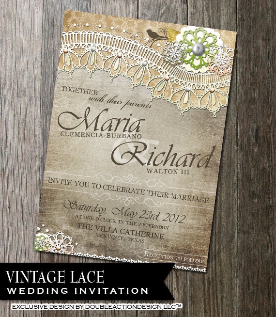 rustic wedding invitation rsvp diy wedding invite rsvp with lace and vintage elements rustic background wedding stationery lace - Vintage Lace Wedding Invitations rustic wedding invitation rsvp diy wedding invite rsvp with lace and vintage elements rustic background wedding stationery lace - Vintage Lace Wedding Invitations