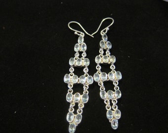 Blue Topaz Sterling Silver Earrings (72)