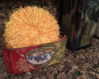 Scrubby Sets/ Dish Scrubbies/Bathroom Scrubbies/Pot Scrubbers/Knit Scrubby/Loom Knit/Hand Knit