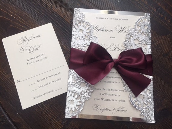 Metallic Wedding Invitations 1