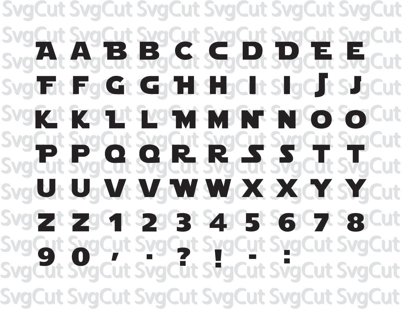 Star wars letters, Star wars alphabet, Star wars font SVG, Vector files for silhouette and ...