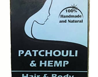 Patchouli Hemp Shampoo Bar - Hemp Oil Soap - Solid Shampoo Bar - All Natural Shampoo - Handmade Shampoo - Stocking Stuffer - Earthy Soaps