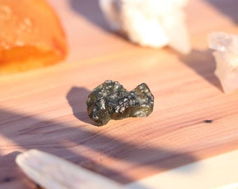 One Moldavite Rare Museum Quality Meteorite Tektite! 100% Raw, Natural & Genuine