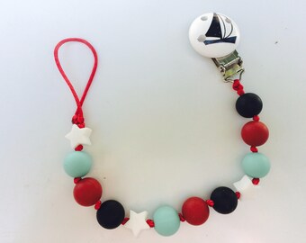 Silicone teething pacifier