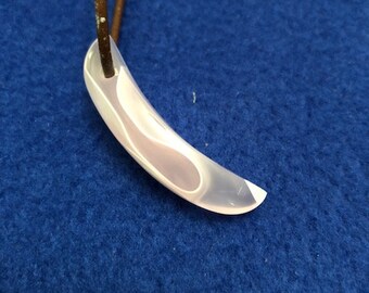 Handcrafted canoe necklace