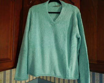 Vintage Mint Green with Silver Accents Sweater Size XL By Croft and Barrow