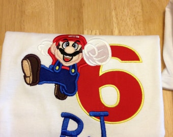 Mario Birthday shirt