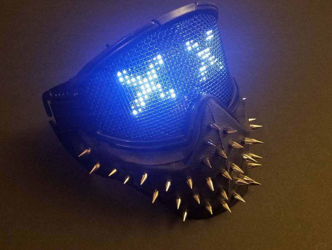 Wrench Inspired LED Mask Programmable LEDs