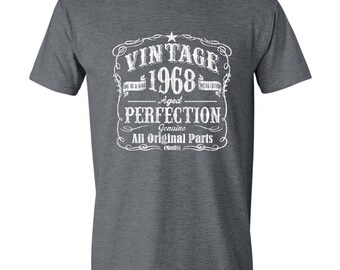 50th Birthday, 1968 Shirt, 1968 Legend, 1968 Gift, 50th Birthday Gift, 50th Birthday Idea, 50 Birthday, GRAY 1968, Fiftieth Gift, Vintage