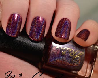 Wine & Shine - Holo Berry Red Wine Holographic Nail Polish