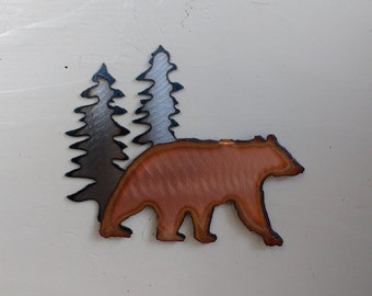 Bear In the Pines Mini Sculpture